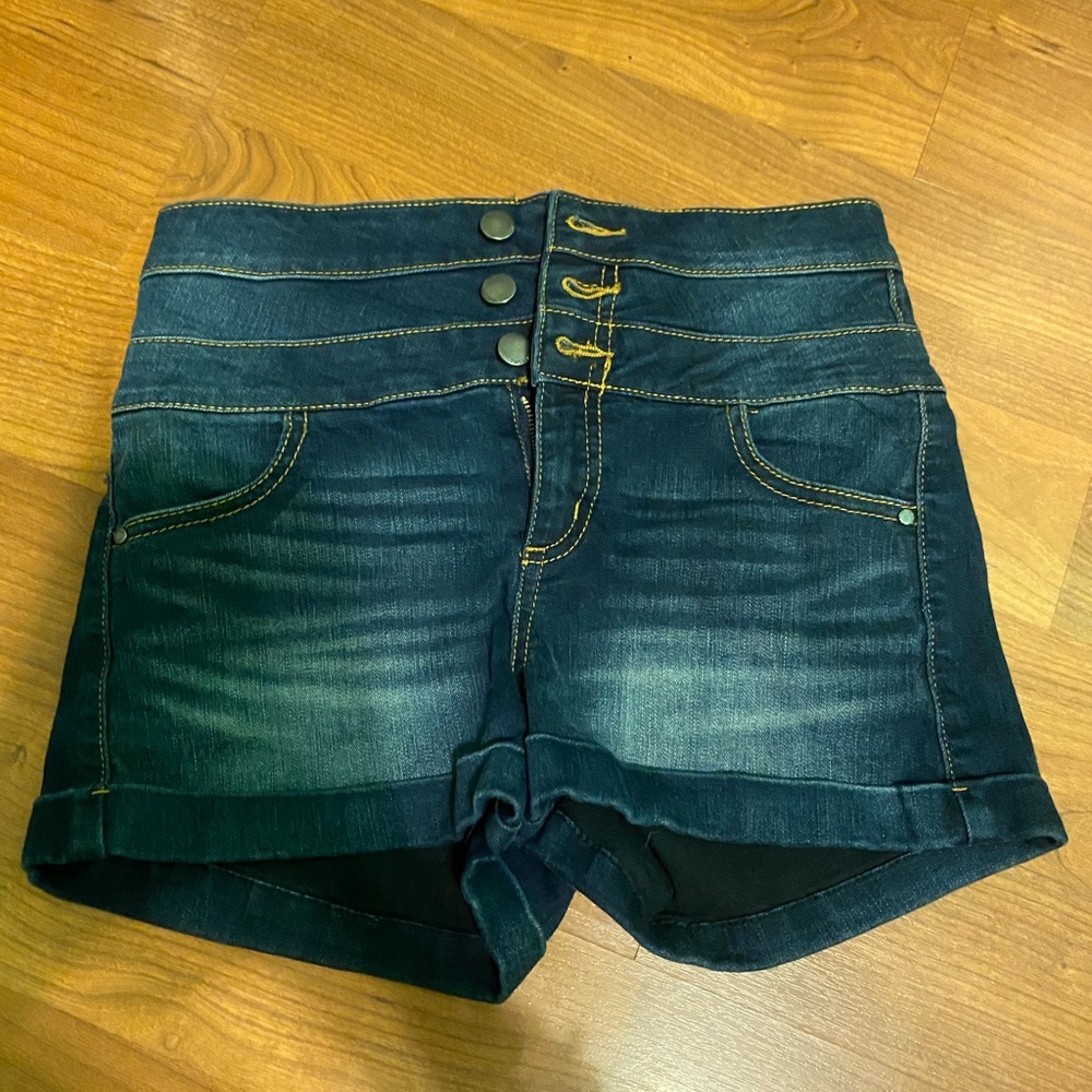 Tinseltown High-wasted Jean Shorts